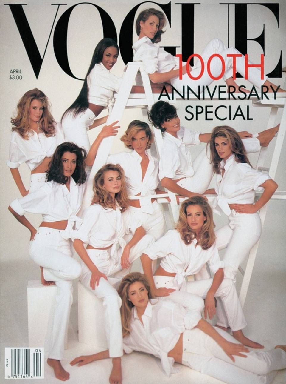vogue models 100th issue