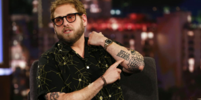 Jonah Hill Shows Off Tattoos While Stripping Out of Wetsuit  Jonah Hill  Shirtless  Just Jared Celebrity News and Gossip  Entertainment