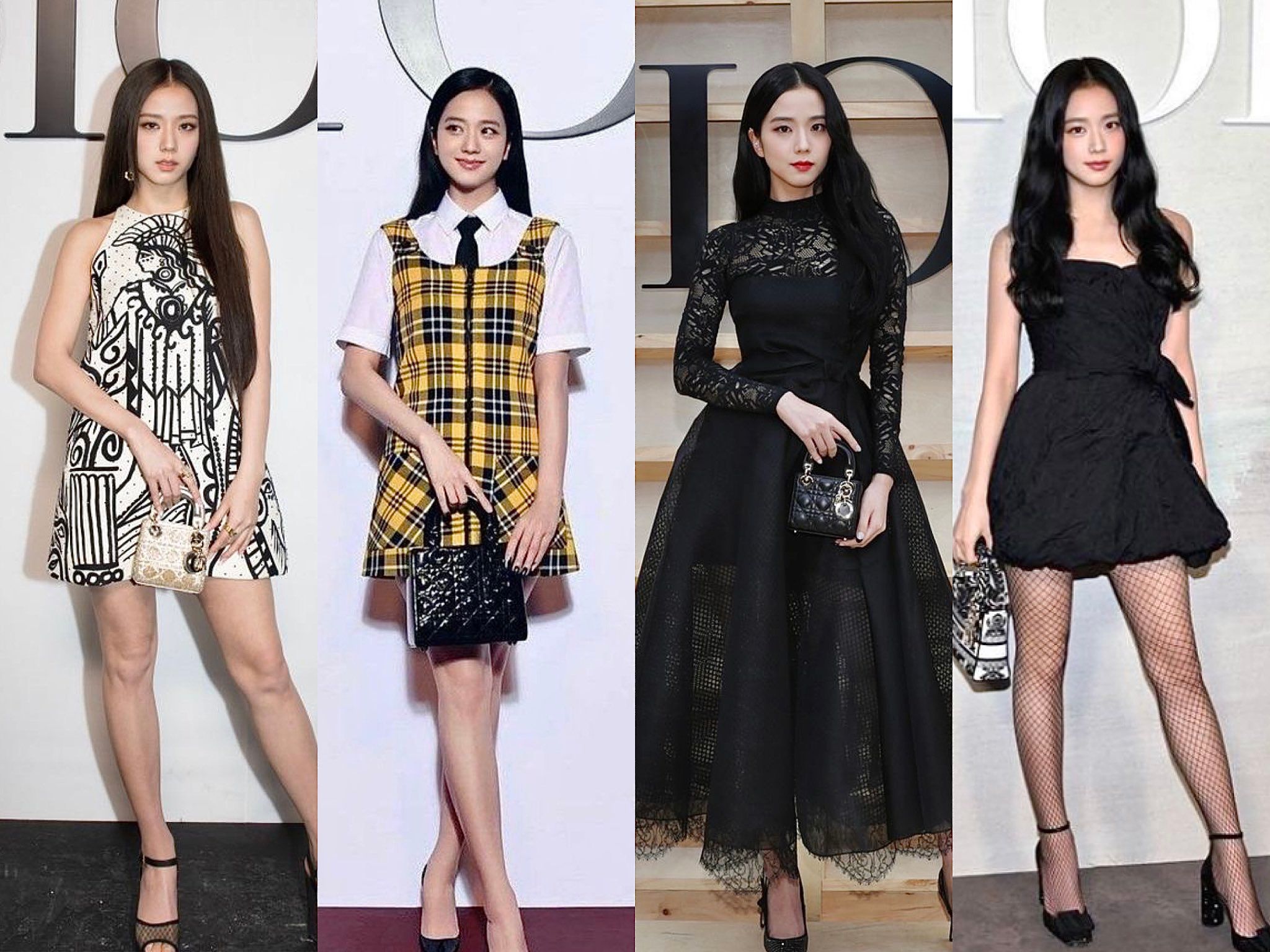 Jisoo’s Luxurious Look In a Black Mini Dress At Dior’s Paris Fashion ...