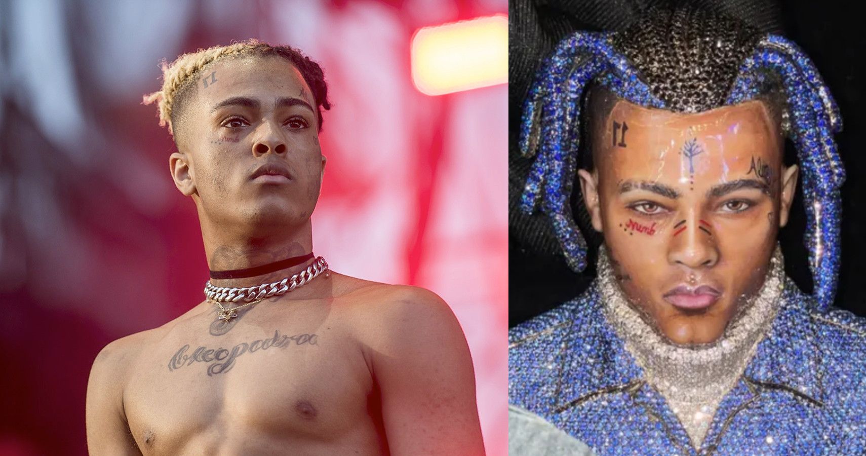 Xxxtentacion S Mom Ted Diamond And Sapphire Pendant Of His Face Black Mag