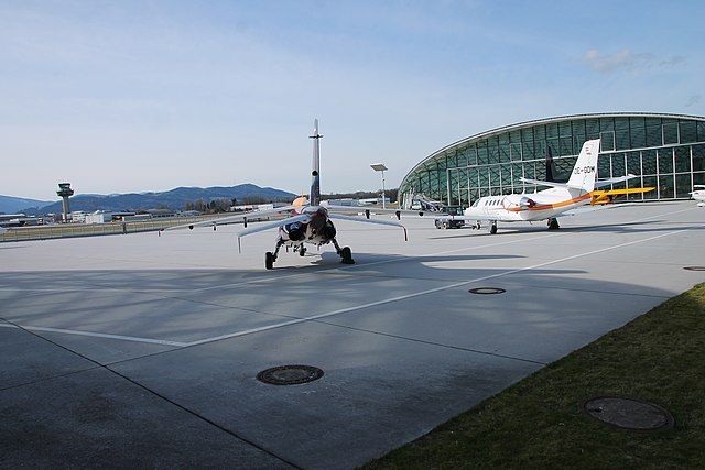 A Picture Of Salzburg Airport, Austria