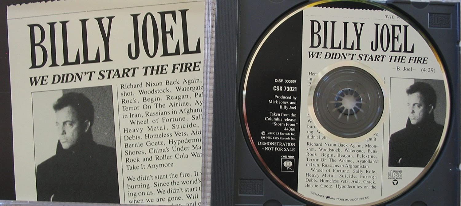 Album Cover Of We Didn’t Start the Fire By Billy Joel