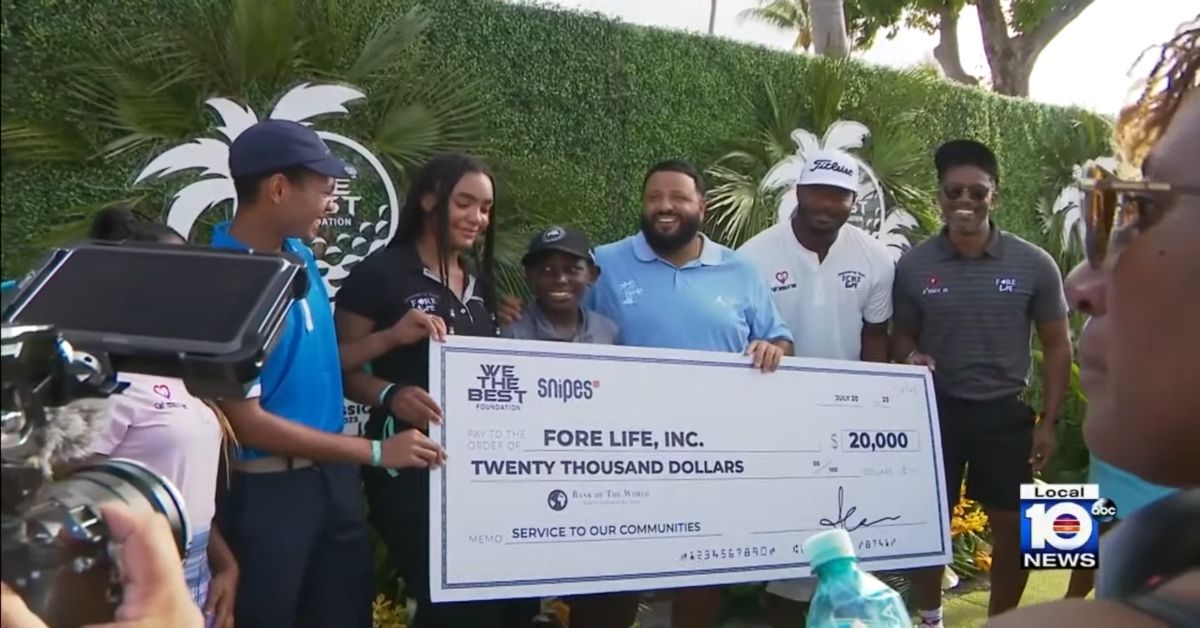 DJ Khaled donates $20K to young golfers