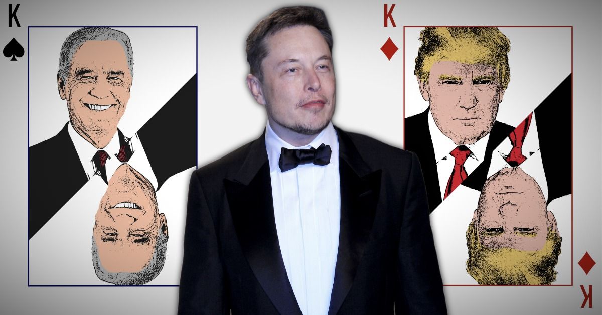$200B Man Elon Musk Claims He Won't 'Share The Wealth' With Trump Or Biden